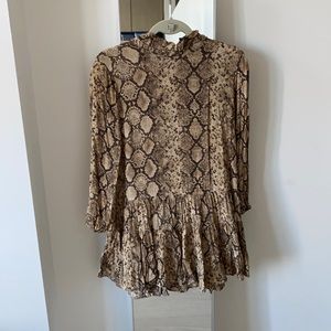 Zara python mini dress